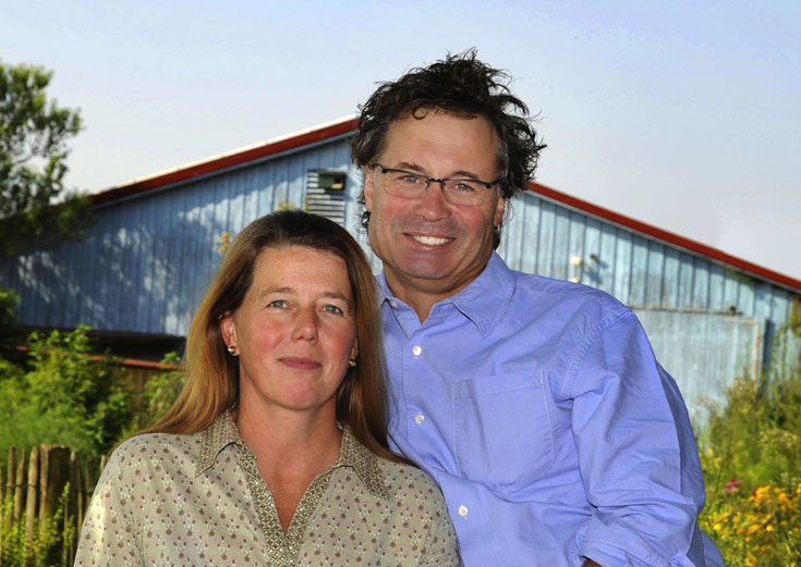 Klaus und Maj Britt Vorgrimmler in ihrem Weingut am Tuniberg