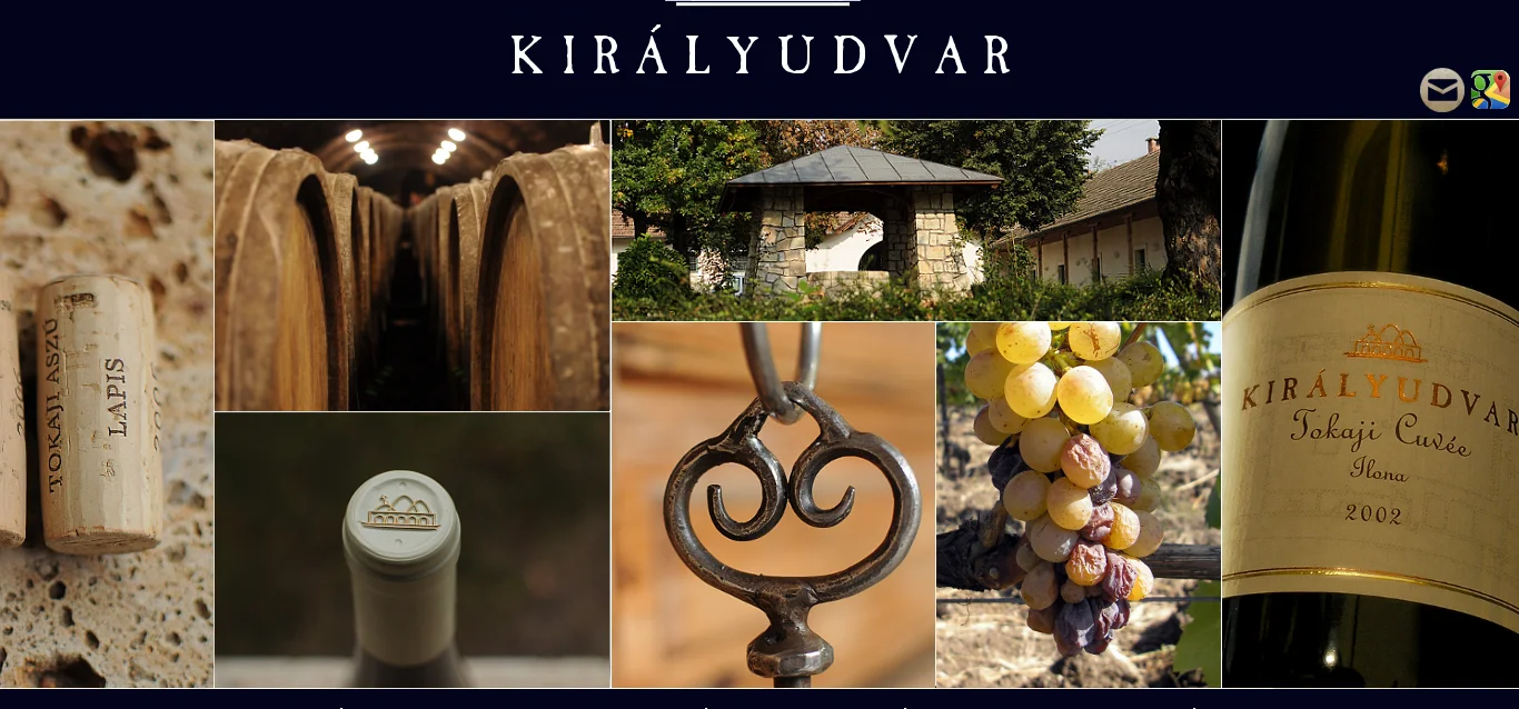 Királyudvar Weingut Keller Trauben und Flaschen