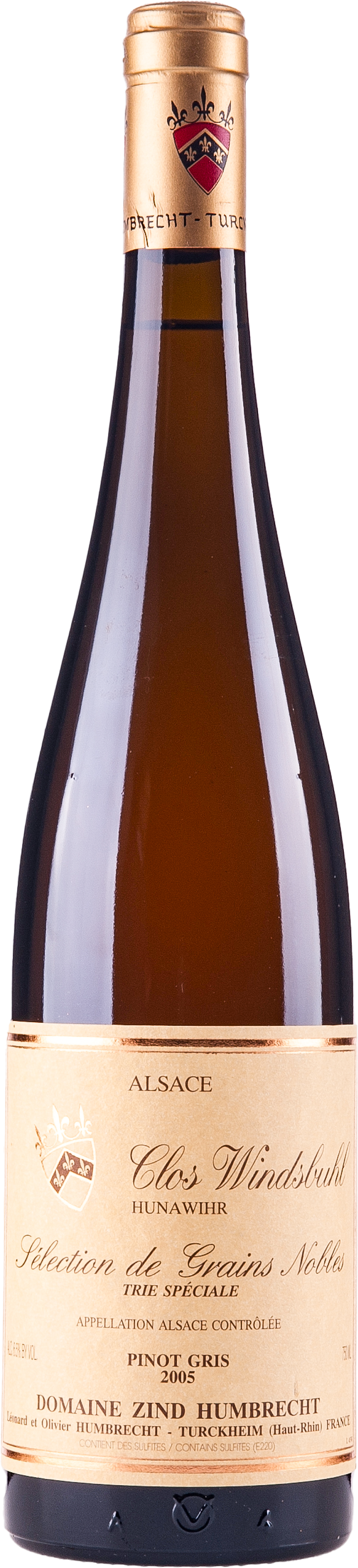 Pinot Gris Clos Windsbuhl Trie Speciale Sélection de Grains Nobles 2005 375ml